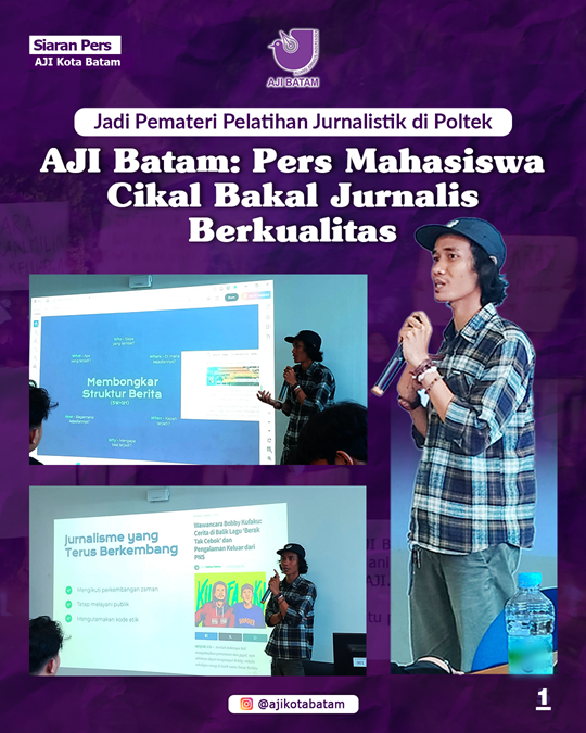 012 - AJI Batam Jadi Pemateri Pelatihan Jurnalistik di Poltek (01)